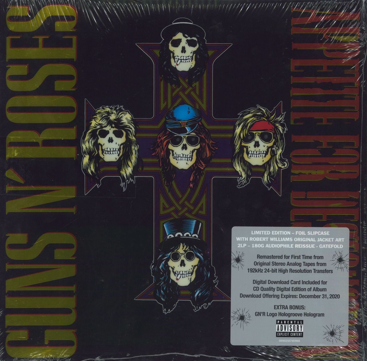 Guns N Roses Appetite For Destruction - 180gm + Hologroove