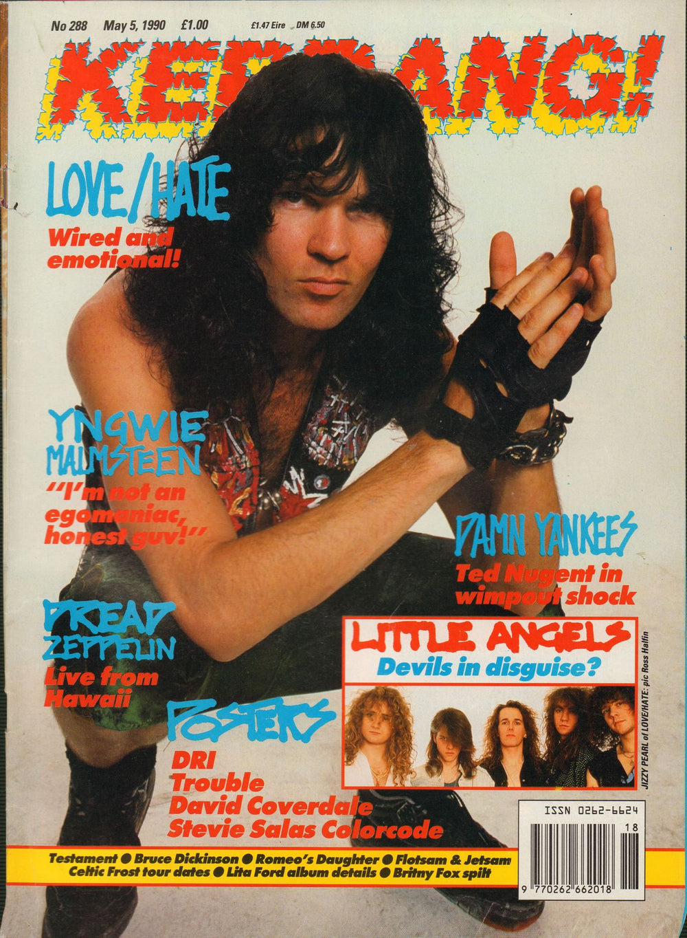 Kerrang! Magazine Kerrang! Magazine - May 90 UK magazine 288