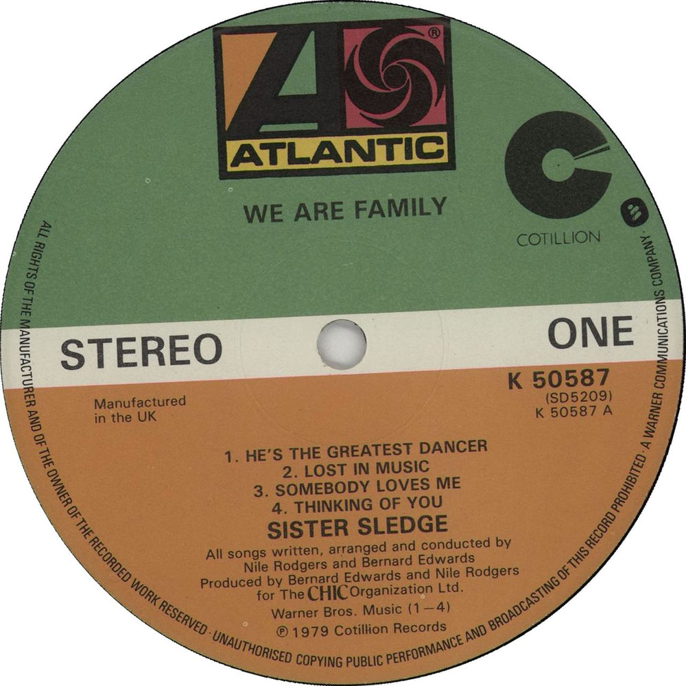Sister Sledge We Are Family UK vinyl LP album (LP record) SLELPWE285419