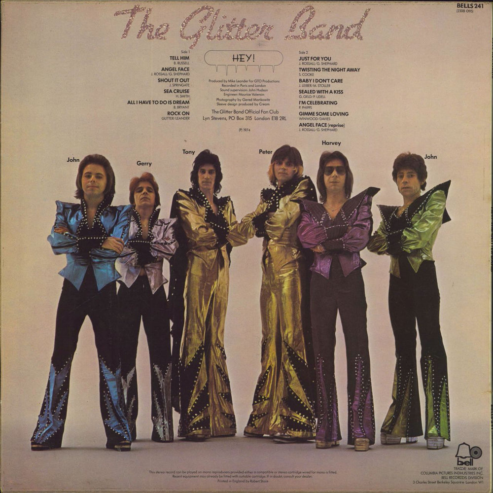 The Glitter Band Hey! UK vinyl LP album (LP record)