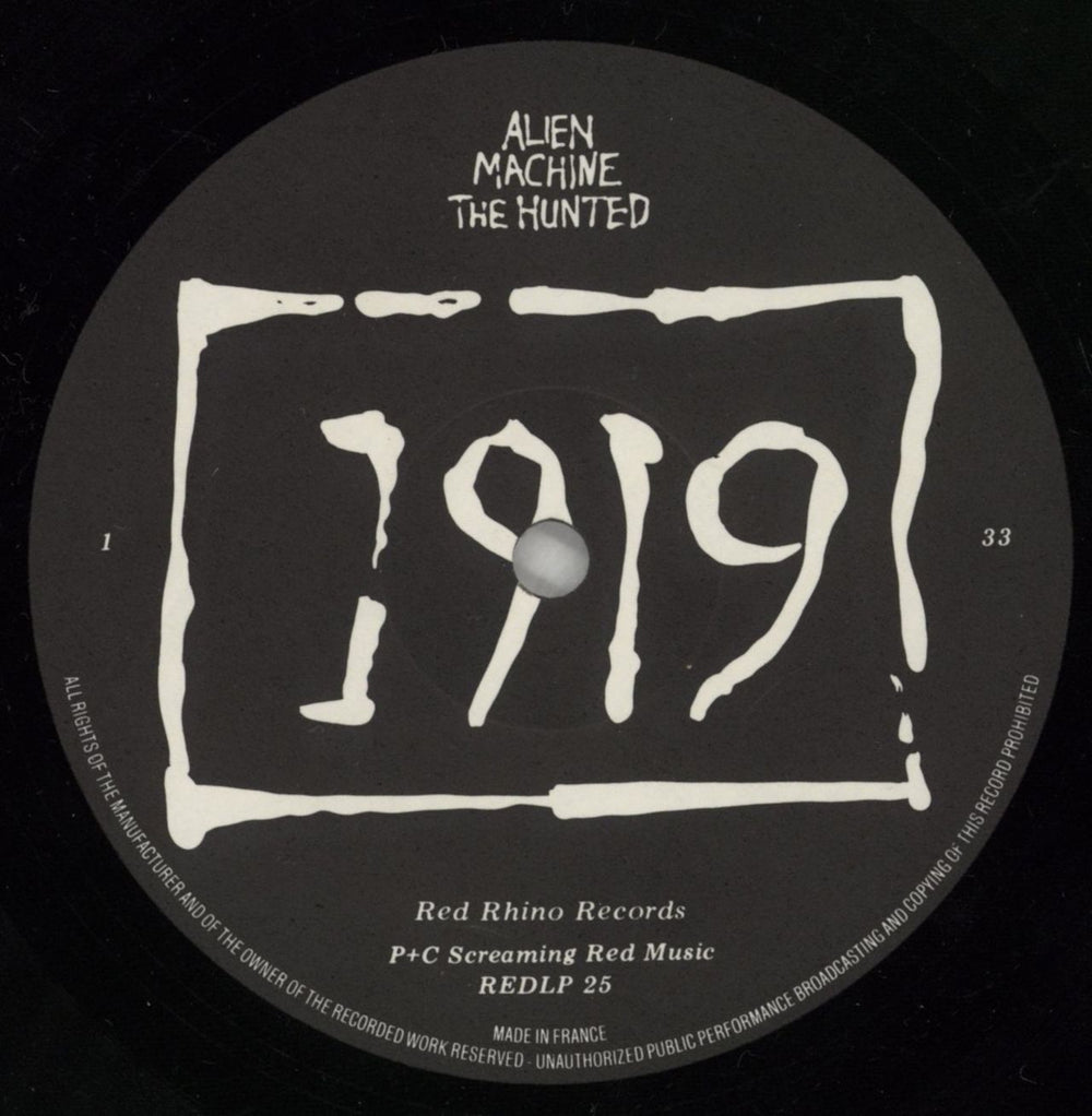 1919 Machine UK vinyl LP album (LP record) 1-1LPMA524423