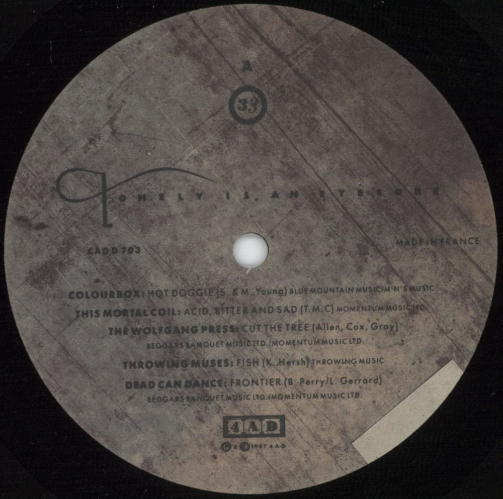 4.A.D.  Lonely Is An Eyesore - Slipcase Edition - EX UK vinyl LP album (LP record) 4ADLPLO880304