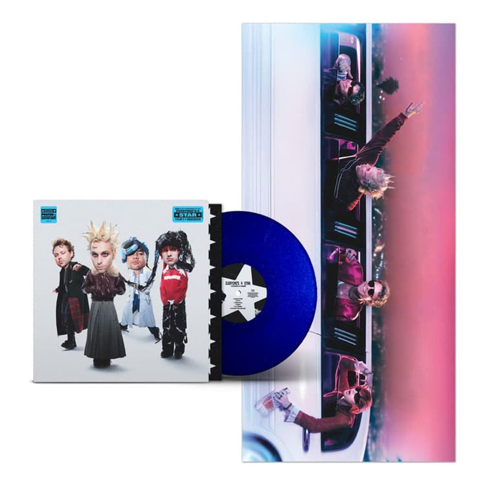 5 Seconds Of Summer Everyone’s A Star! - Indie Exclusive - Electric Blue Glitter Vinyl - Sealed UK vinyl LP album (LP record) 8807831