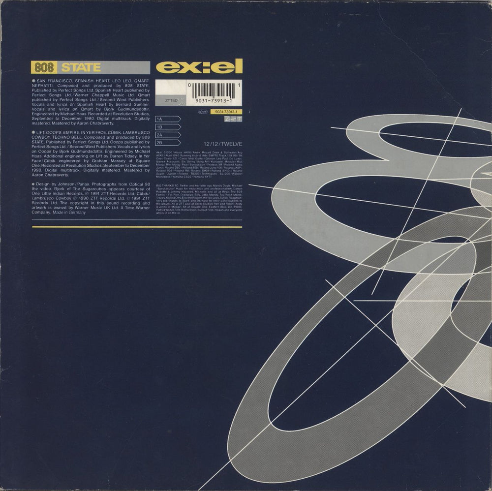 808 State Ex:El - VG Sleeve German 2-LP vinyl record set (Double LP Album) 090317391311