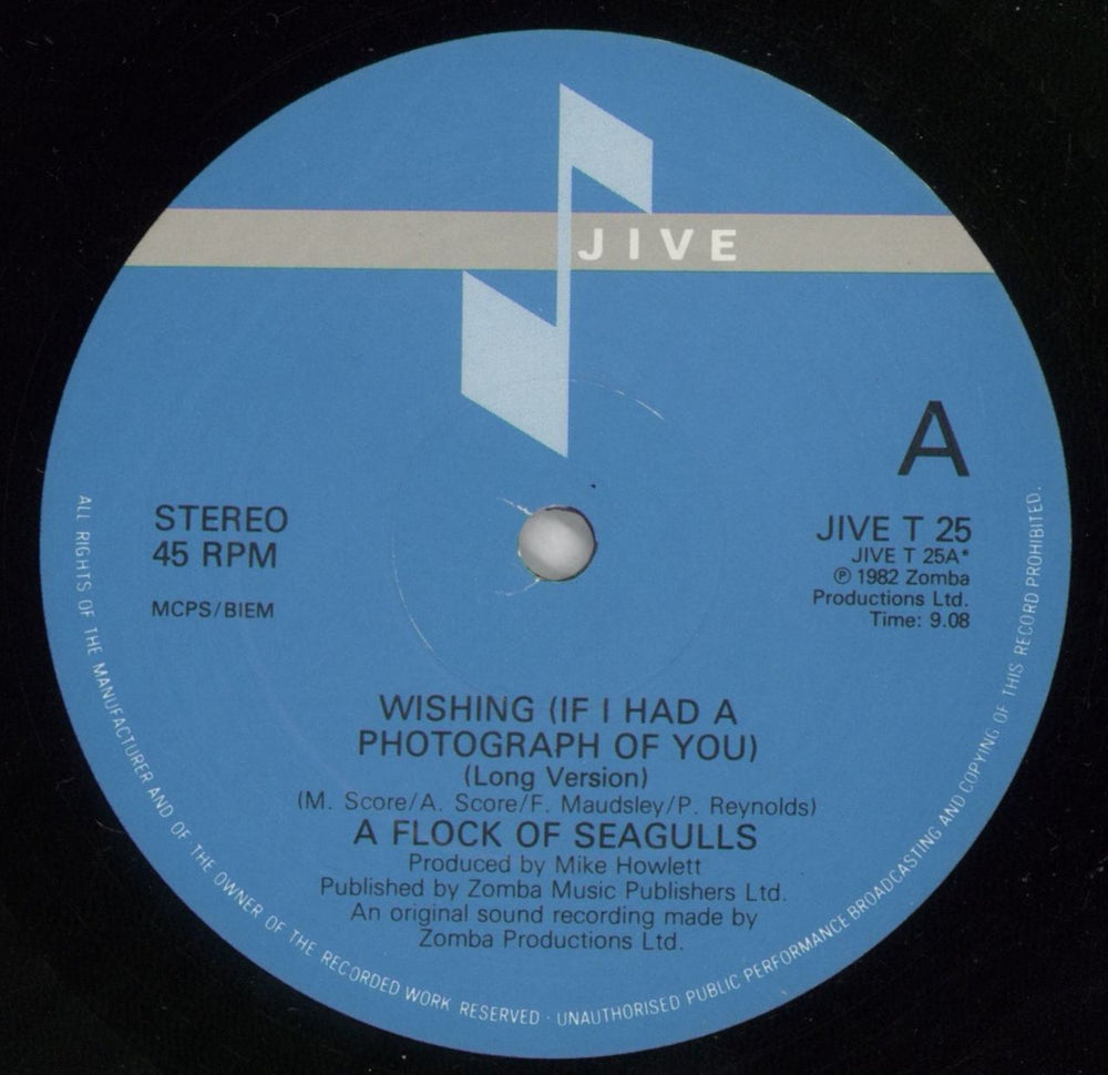 A Flock Of Seagulls Wishing UK 12" vinyl single (12 inch record / Maxi-single) FLK12WI44884