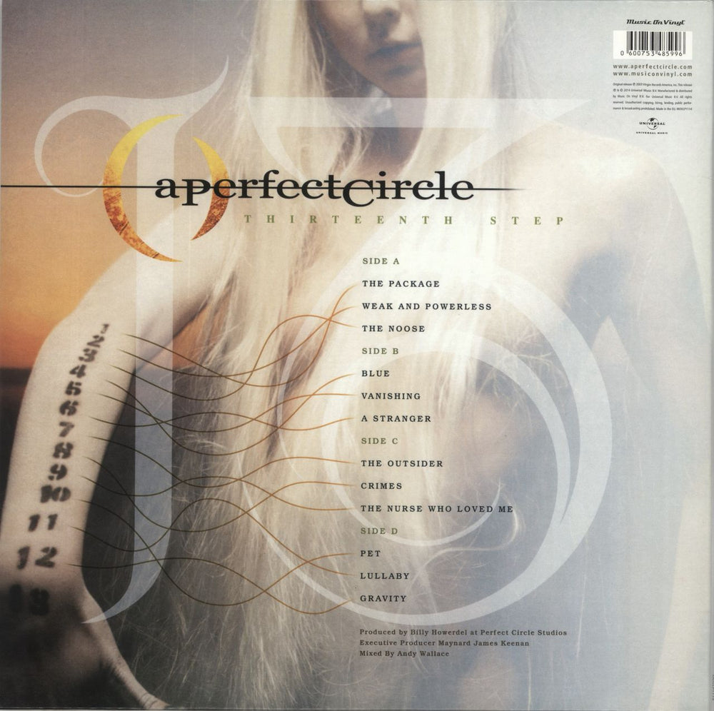 A Perfect Circle Thirteenth Step - 180gram UK 2-LP vinyl record set (Double LP Album) 600753485996
