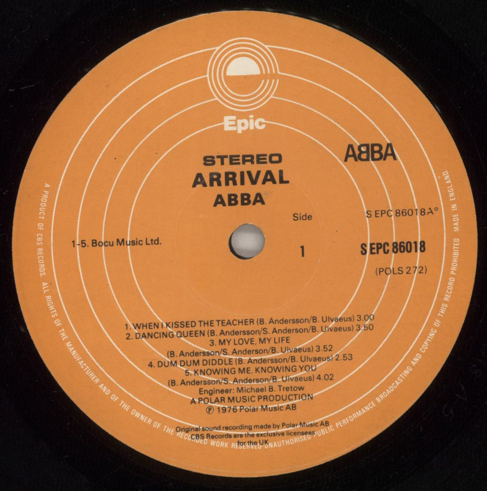 Abba Arrival UK vinyl LP album (LP record) ABBLPAR214400
