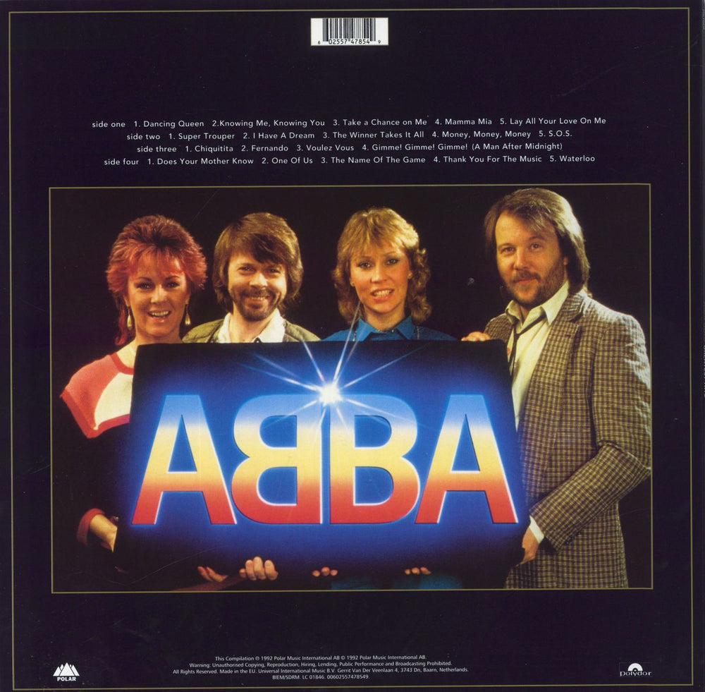 Abba Gold - 180gm Gold Vinyl UK 2-LP vinyl record set (Double LP Album) 602577629211