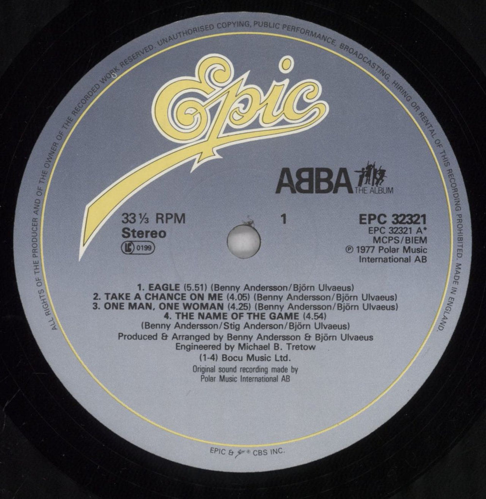 Abba The Album UK vinyl LP album (LP record) ABBLPTH835267