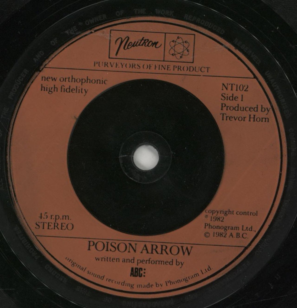 ABC Poison Arrow + p/s UK 7" vinyl single (7 inch record / 45) ABC07PO246273