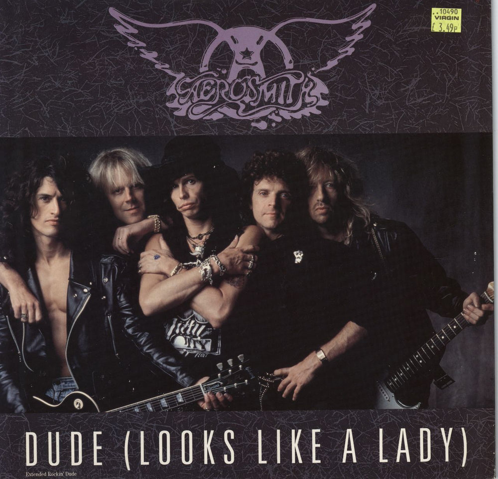 Aerosmith Dude UK 12" vinyl single (12 inch record / Maxi-single) GEF72TW