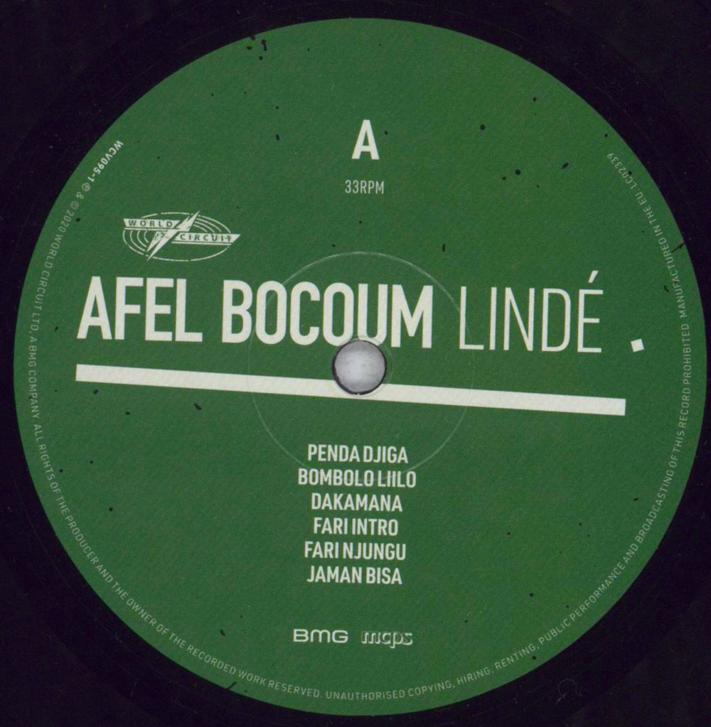 Afel Bocoum Linde - 180 Gram Vinyl UK vinyl LP album (LP record) 7WELPLI844150