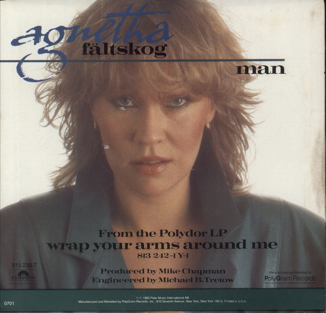 Agnetha Fältskog Can't Shake Loose US 7" vinyl single (7 inch record / 45)