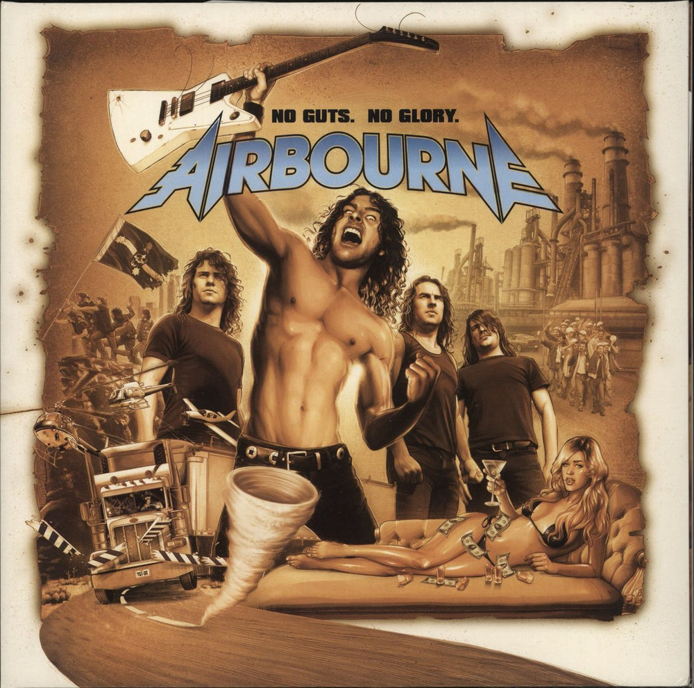 Airbourne No Guts. No Glory - 180g German vinyl LP album (LP record) RRCAR 7874-1