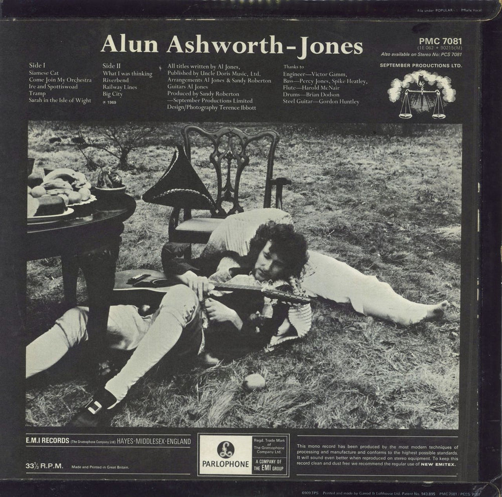 Al Jones Alun Ashworth-Jones UK vinyl LP album (LP record)