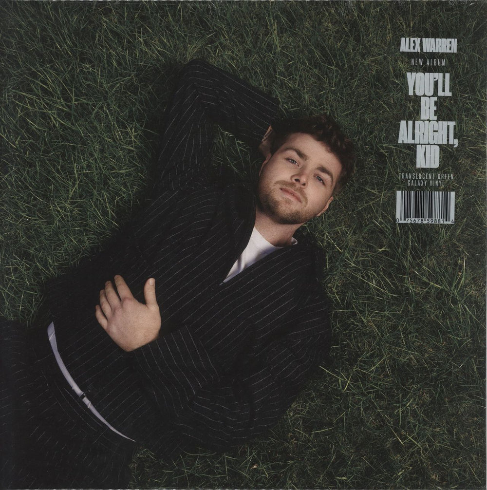 Alex Warren You'll Be Alright, Kid - Green Galaxy Vinyl - Sealed US 2-LP vinyl record set (Double LP Album) 075678598814