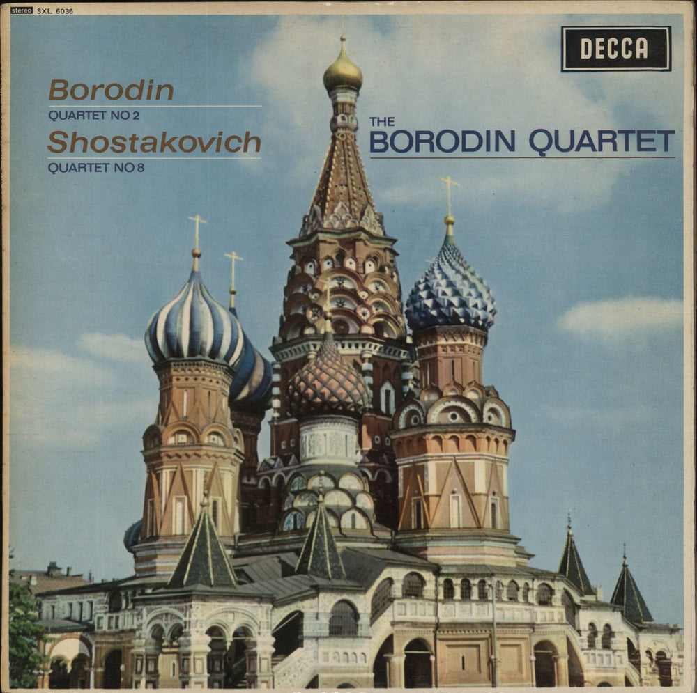 Alexander Borodin String Quartet No. 2 / String Quartet No. 8 UK vinyl LP album (LP record) SXL6036