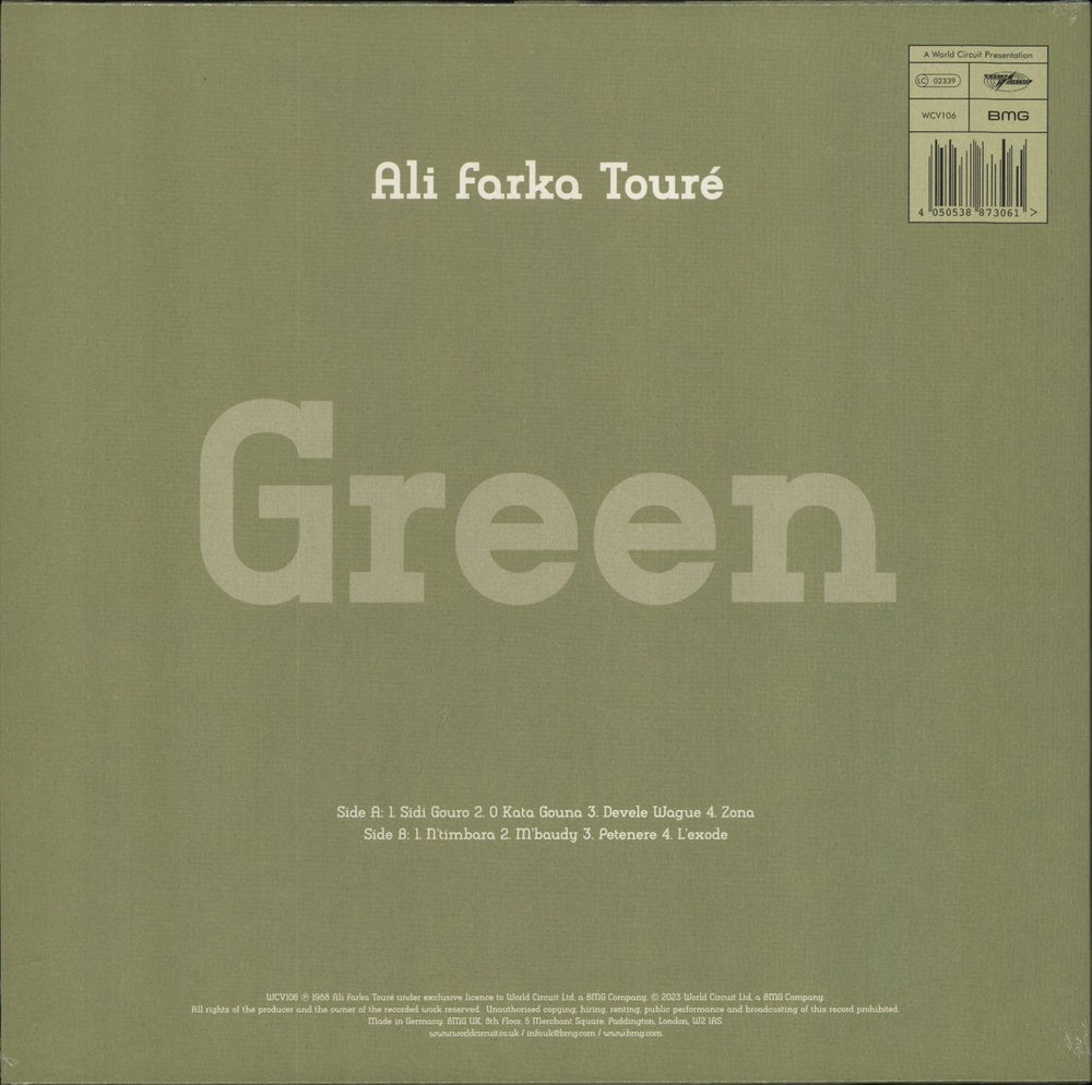 Ali Farka Toure Green - Green Vinyl - RSD23 - Sealed UK vinyl LP album (LP record)