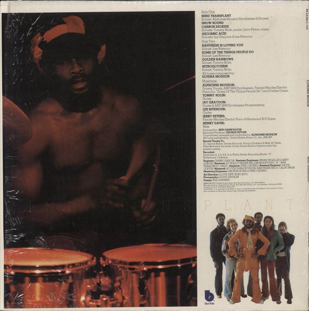 Alphonse Mouzon Mind Transplant - 1st - in shrink US vinyl LP album (LP record)