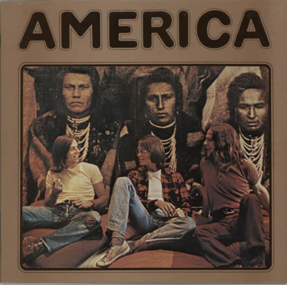 America America - Cream Label UK vinyl LP album (LP record) K46093