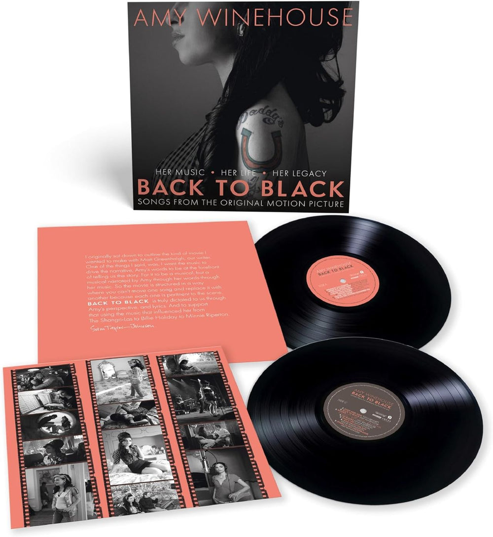 Amy Winehouse Back To Black: Songs From The Original Motion Picture - Sealed UK 2-LP vinyl record set (Double LP Album) AWE2LBA836468