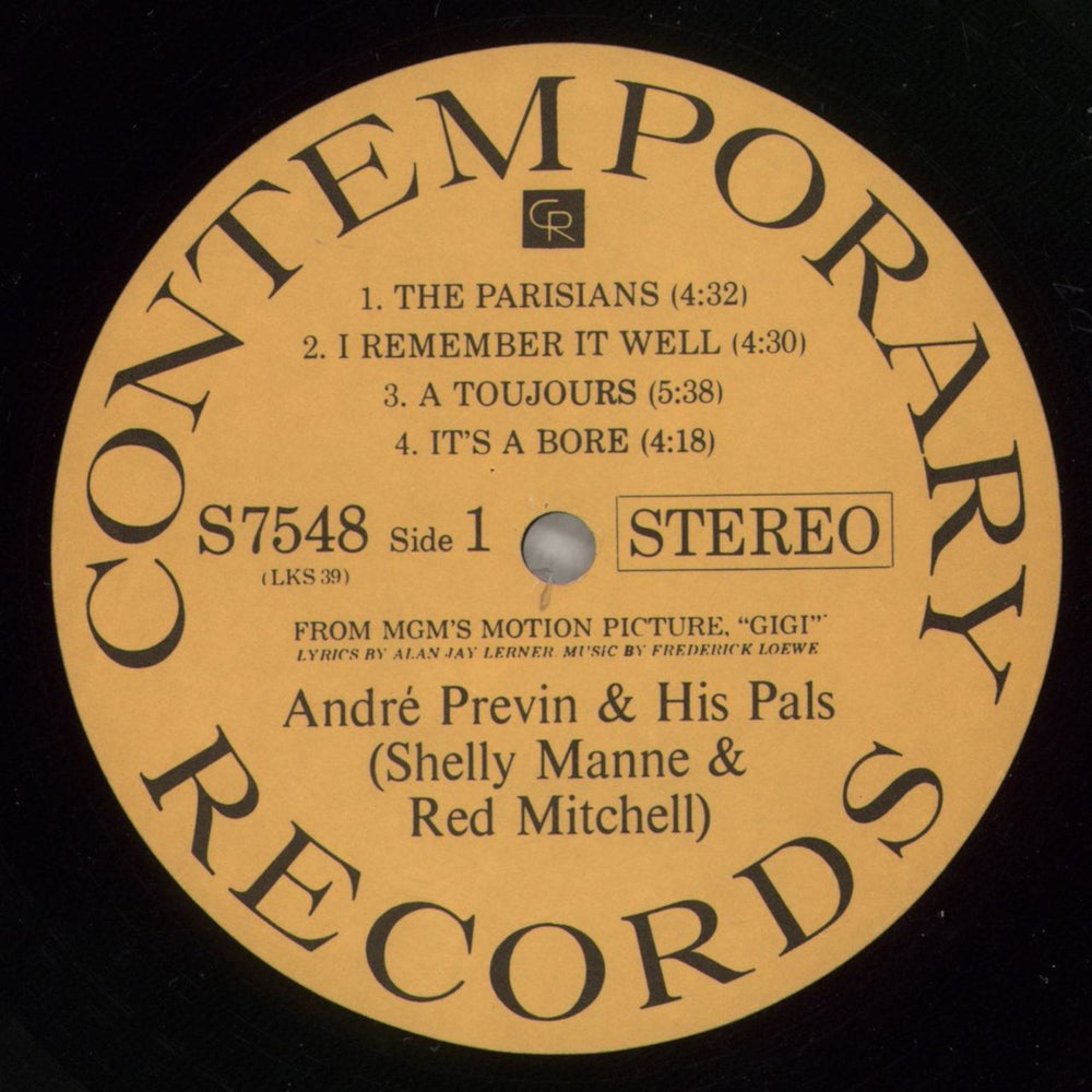 André Previn Gigi US vinyl LP album (LP record) AP1LPGI567774