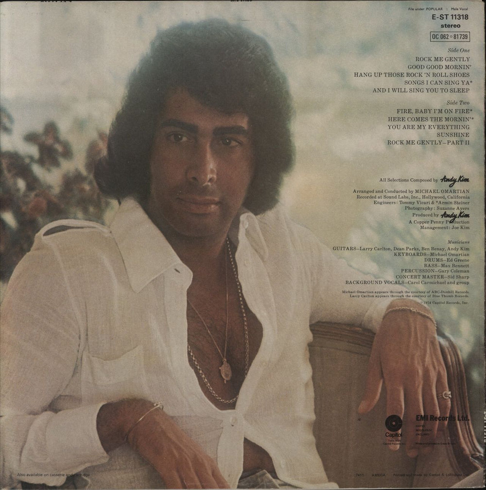 Andy Kim Andy Kim US vinyl LP album (LP record)