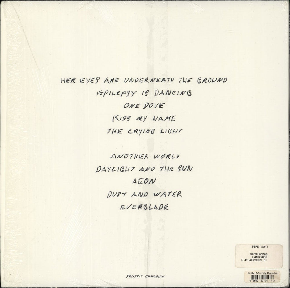 Anohni & The Johnsons The Crying Light US vinyl LP album (LP record) 656605019413