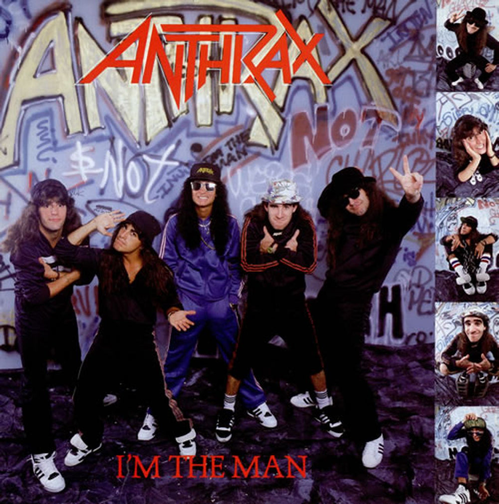 Anthrax I'm The Man UK 12" vinyl single (12 inch record / Maxi-single) 12IS338