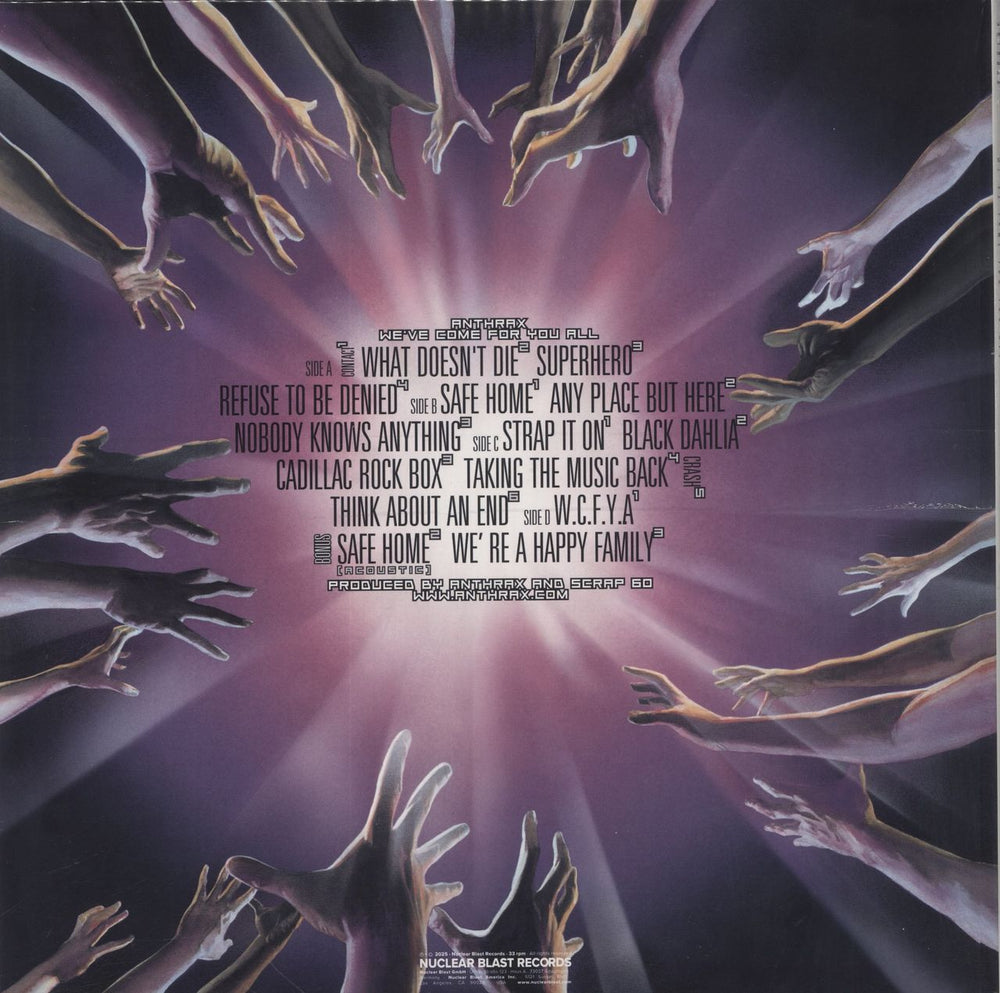 Anthrax We've Come For You All - Silver Vinyl - Sealed UK 2-LP vinyl record set (Double LP Album) ANX2LWE861876