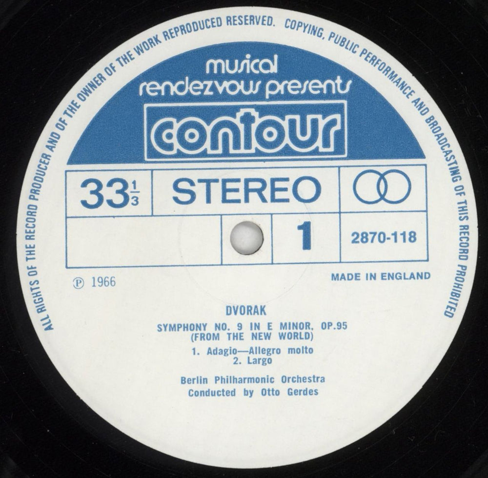 Antonín Dvorák Dvorák: Symphony No. 9 In E Minor Op.95 "From The New World" UK vinyl LP album (LP record) DDQLPDV799881