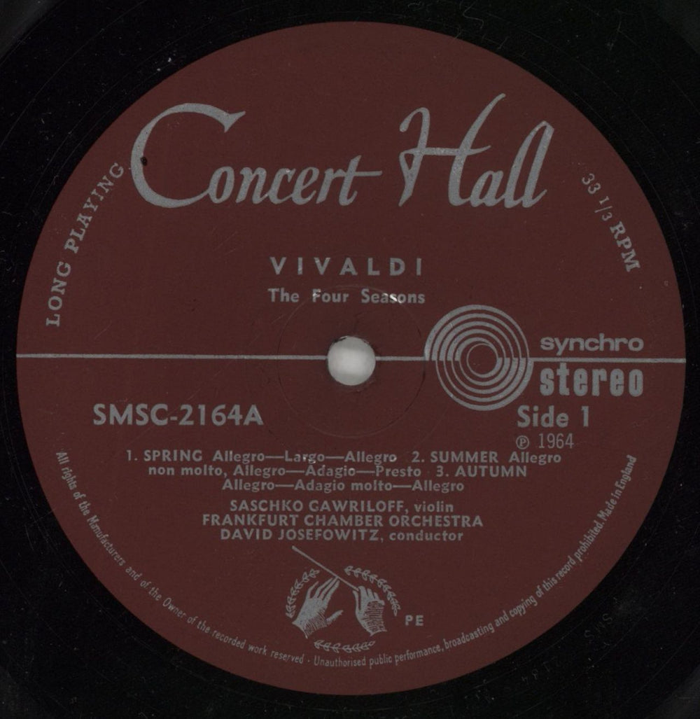 Antonio Vivaldi The Four Seasons / La Stravaganza UK vinyl LP album (LP record) VI2LPTH653582