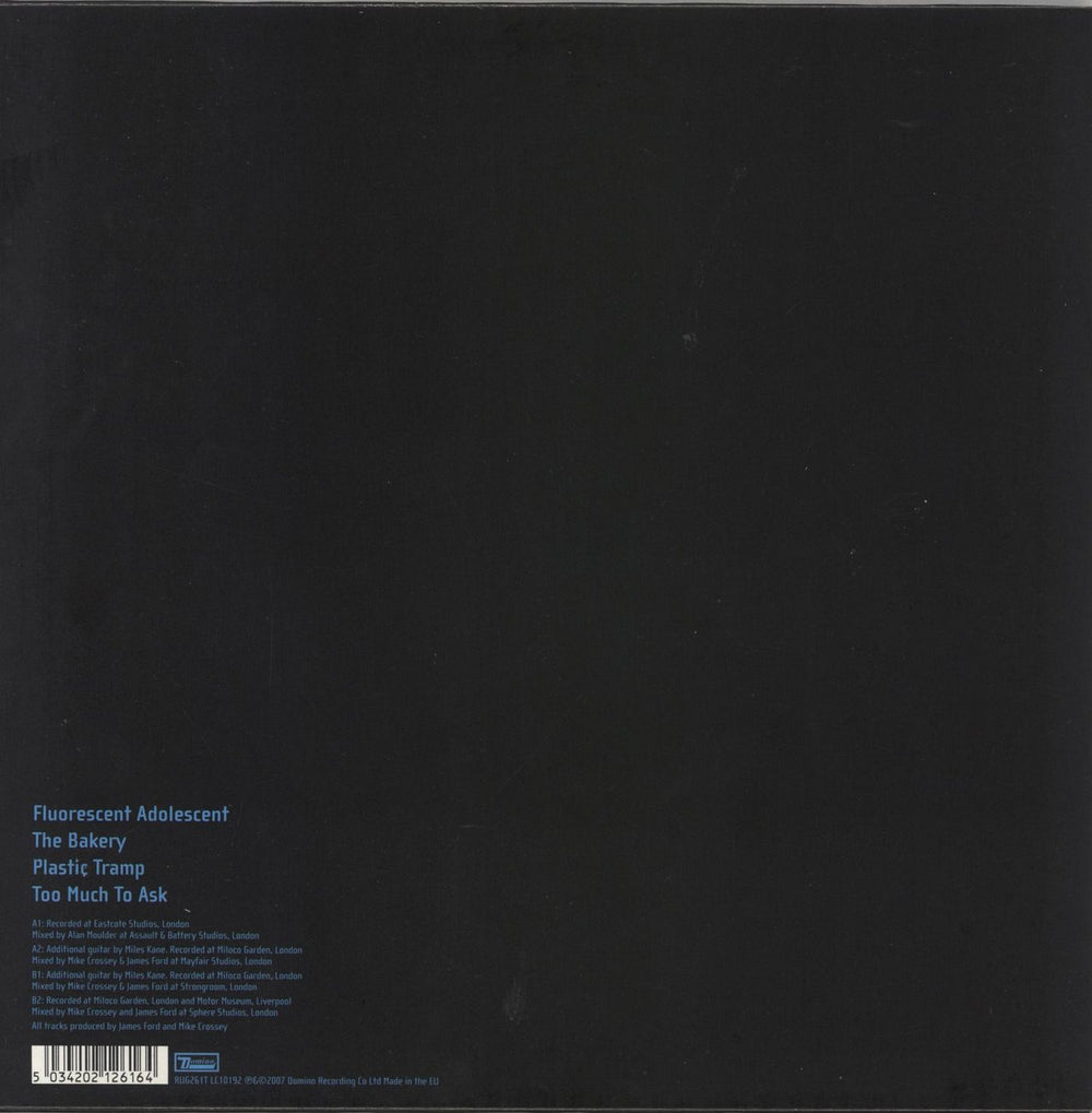 Arctic Monkeys Fluorescent Adolescent UK 10" vinyl single (10 inch record) 5034202126164