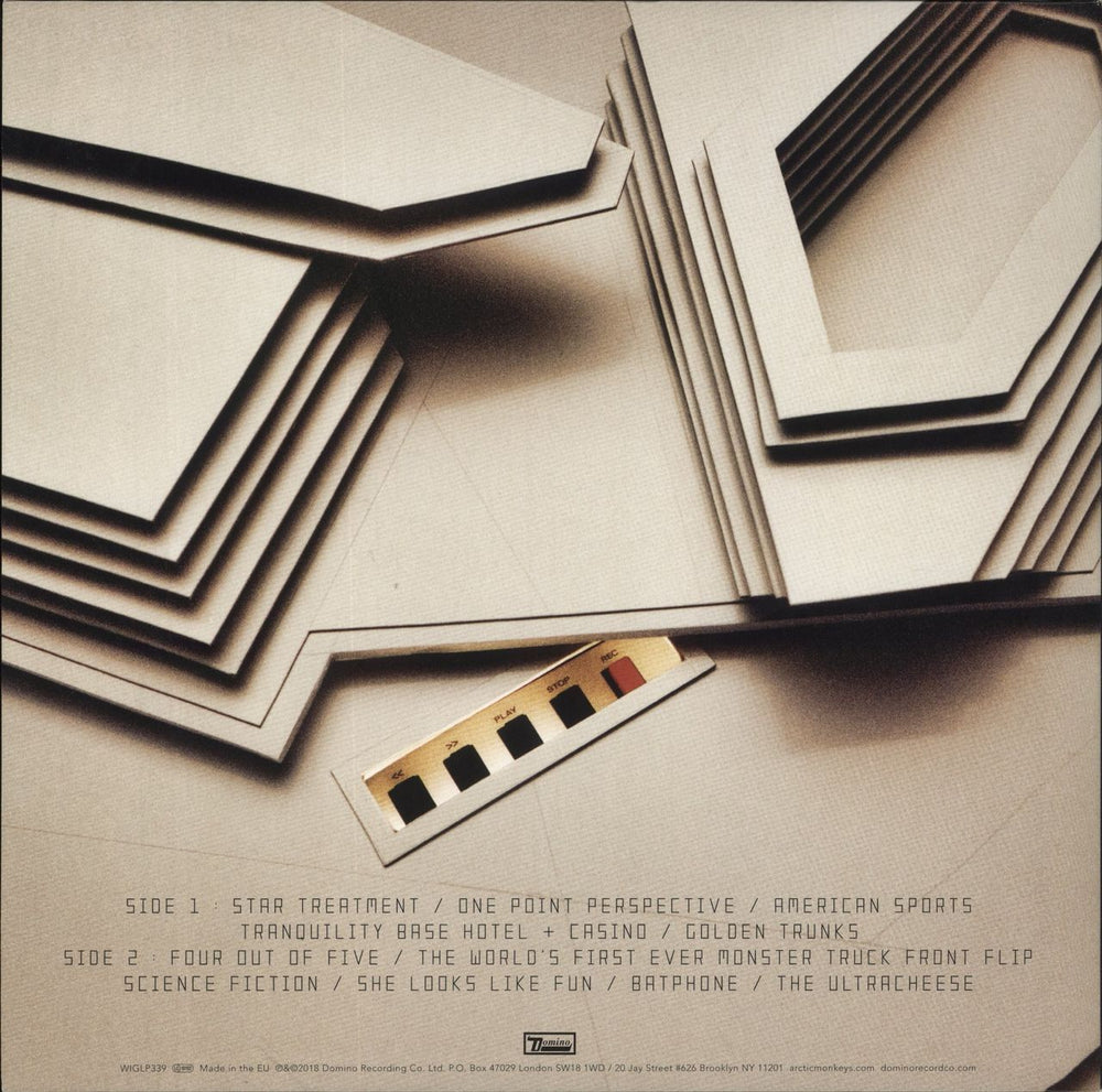 Arctic Monkeys Tranquility Base Hotel + Casino - Clear Vinyl UK vinyl LP album (LP record) 887828033973