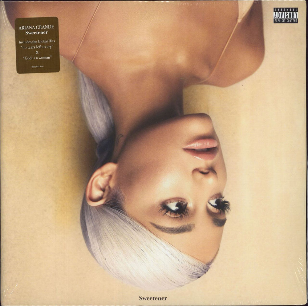 Ariana Grande Sweetener - Peach Marbled Vinyl - Sealed US 2-LP vinyl record set (Double LP Album) B0028815-01