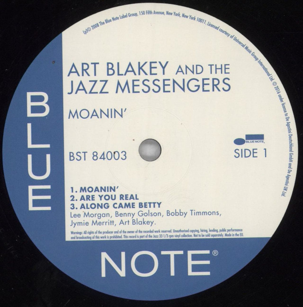 Art Blakey & The Jazz Messengers Moanin' - 180gm Vinyl + Booklet US vinyl LP album (LP record) AB4LPMO821644