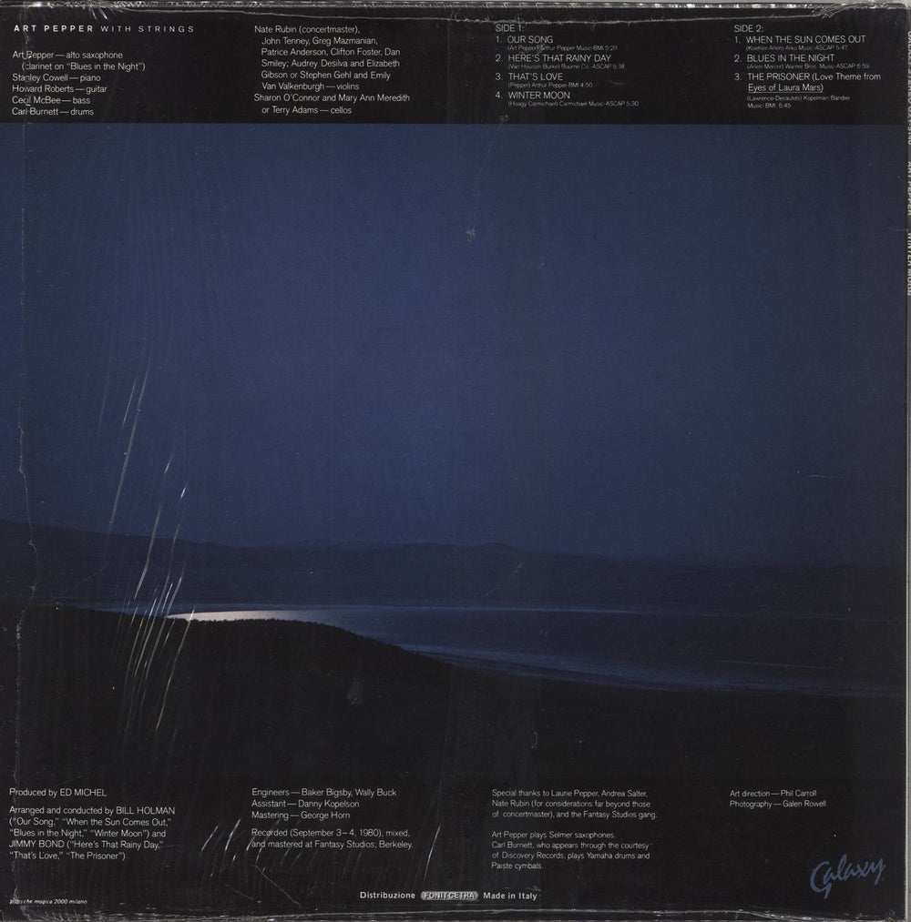 Art Pepper Winter Moon - shrink Italian vinyl LP album (LP record)