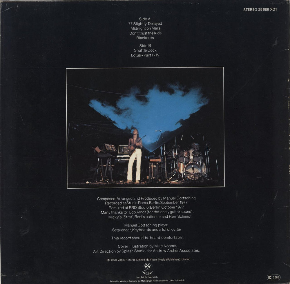 Ash Ra Tempel Blackouts German vinyl LP album (LP record)