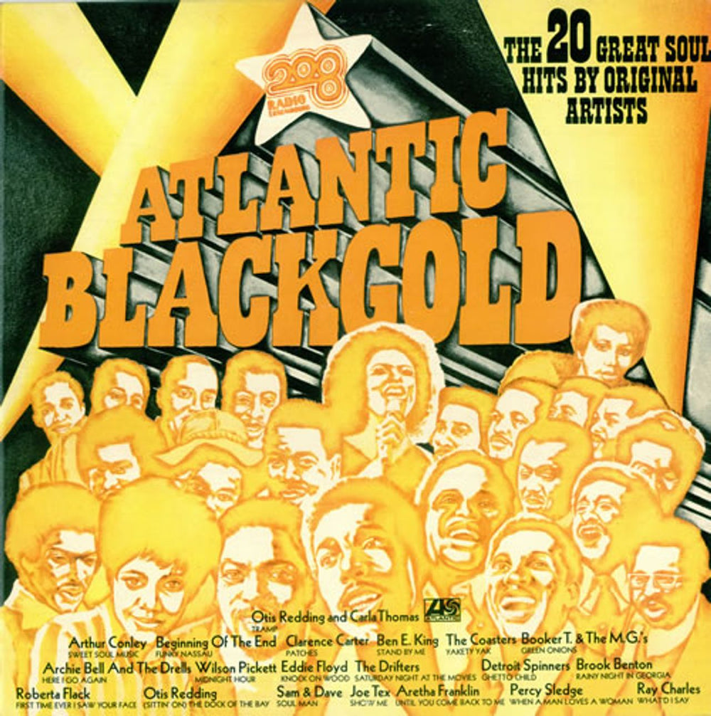 Atlantic Records 208 Atlantic Black Gold UK vinyl LP album (LP record) K40550