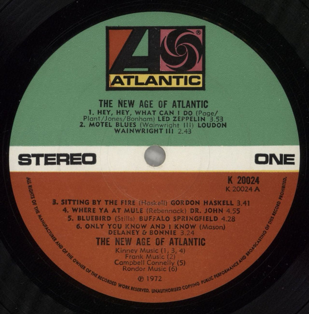Atlantic Records The New Age Of Atlantic UK vinyl LP album (LP record) 9ATLPTH209626