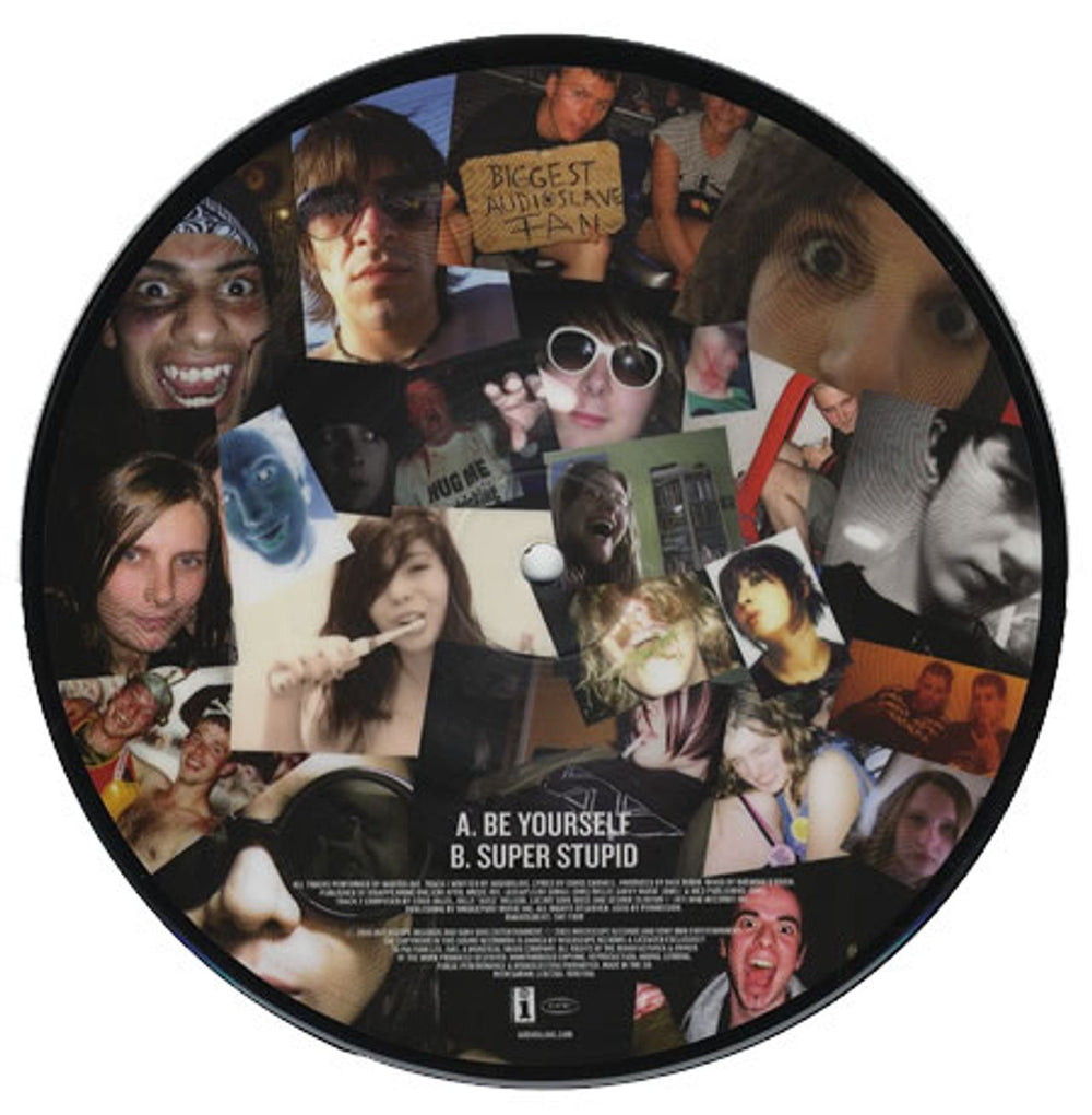 Audioslave Be Yourself UK 7" vinyl picture disc (7 inch picture disc single) AUV7PBE325306