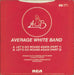 Average White Band Let's Go Round Again - 4prong + Sleeve UK 7" vinyl single (7 inch record / 45)
