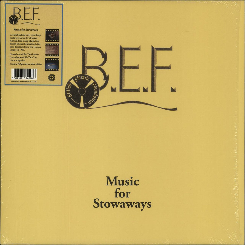 B.E.F. Music For Stowaways - 180g Blue Vinyl UK vinyl LP album (LP record) CSR310LP