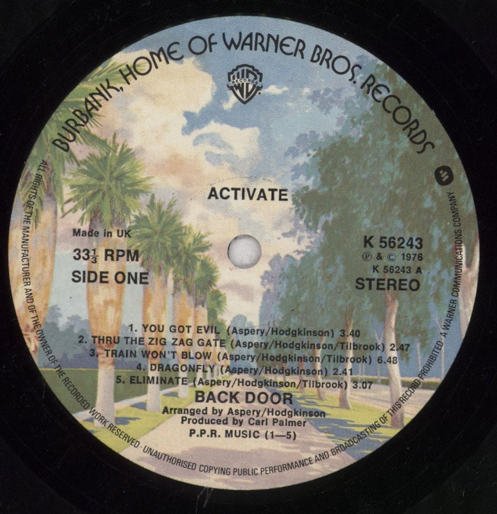 Back Door Activate UK vinyl LP album (LP record) BD/LPAC264483