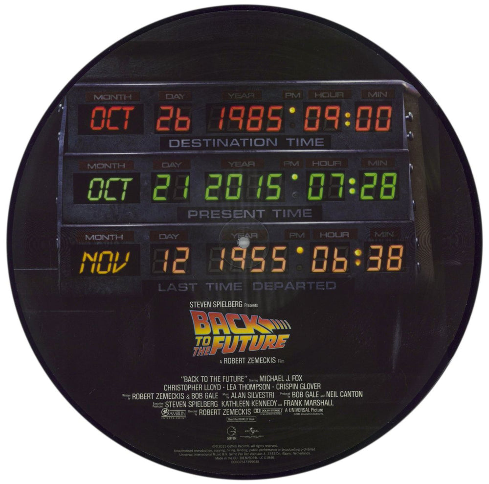 Back To The Future Back To The Future UK picture disc LP (vinyl picture disc album) 602547399038