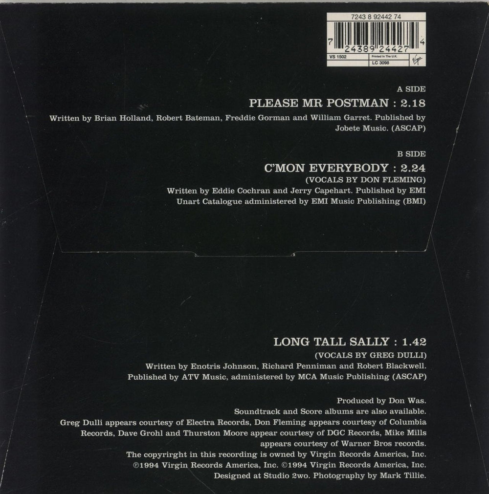 Backbeat Please Mr Postman UK 7" vinyl single (7 inch record / 45) 724389244274