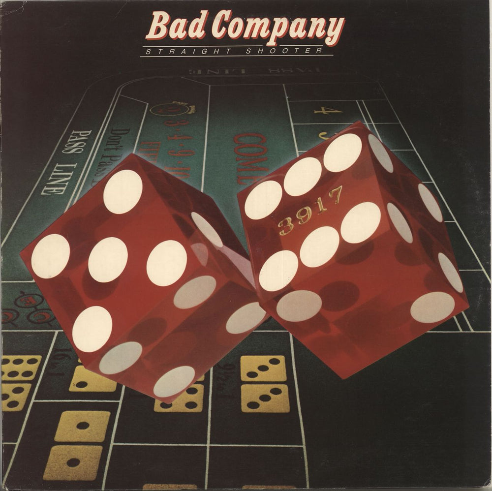 Bad Company Straight Shooter - 1st UK vinyl LP album (LP record) ILPS9304