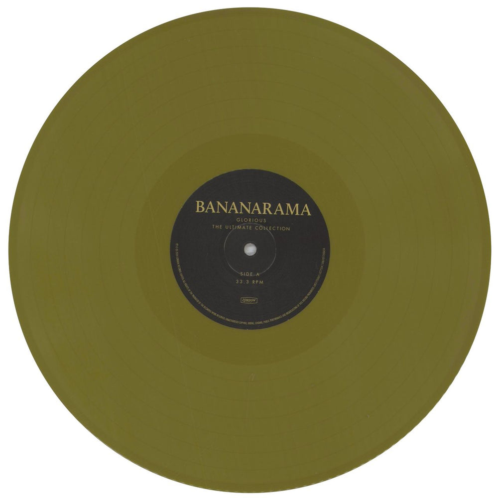 Bananarama Glorious [The Ultimate Collection] - Gold Vinyl UK 3-LP vinyl record set (Triple LP Album) BAN3LGL838167