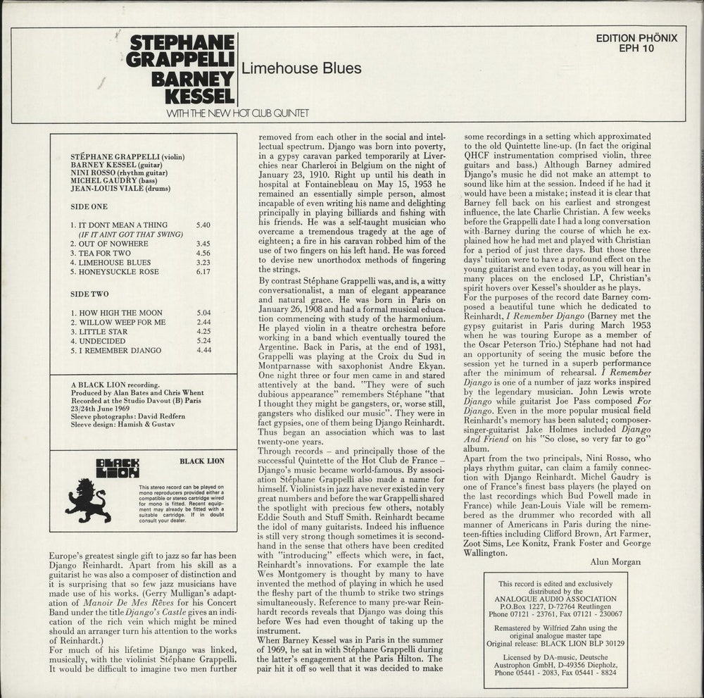 Barney Kessel Limehouse Blues - 180gram German vinyl LP album (LP record)