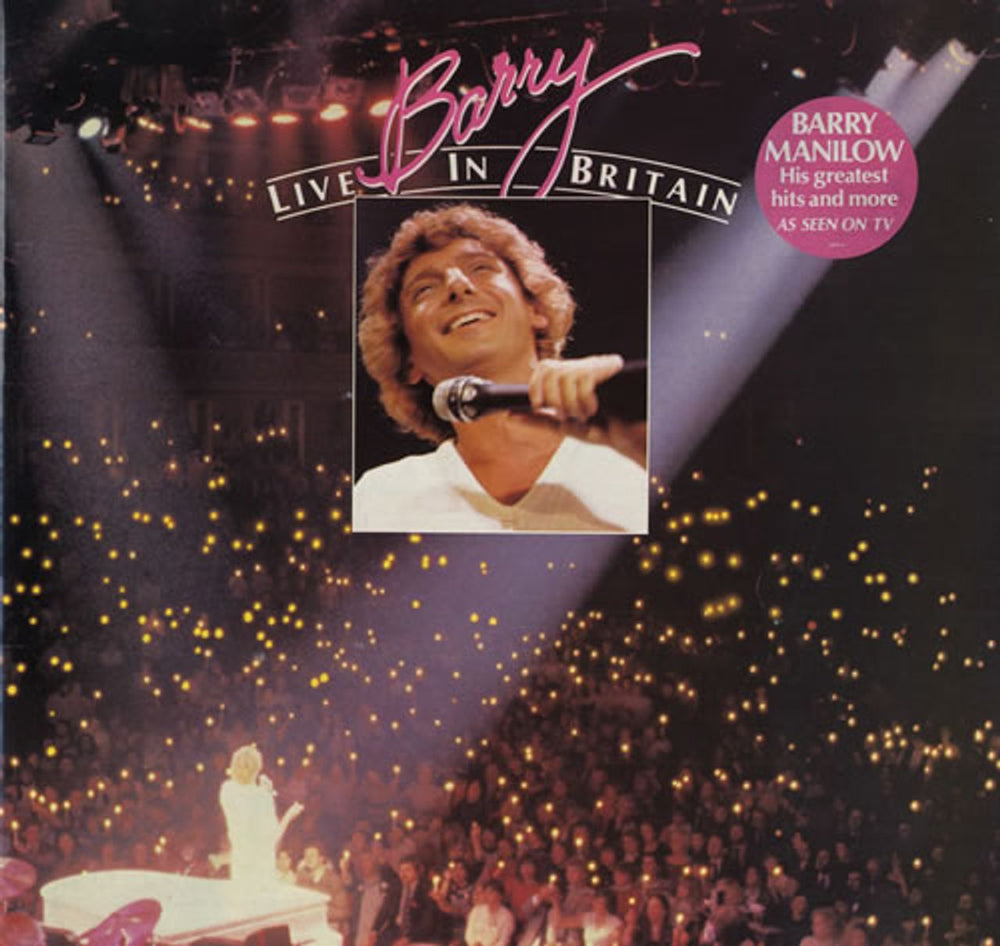 Barry Manilow Barry Live In Britain UK vinyl LP album (LP record) ARTV4